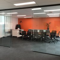 Toughened Glass Office Sliders 